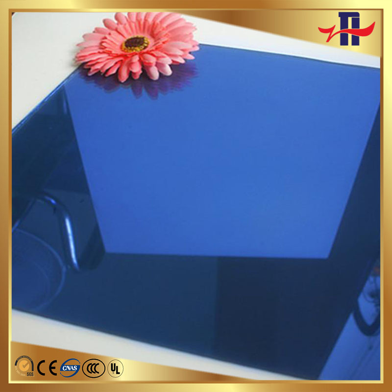 professional blue heat reflective heat resistance insulating glass