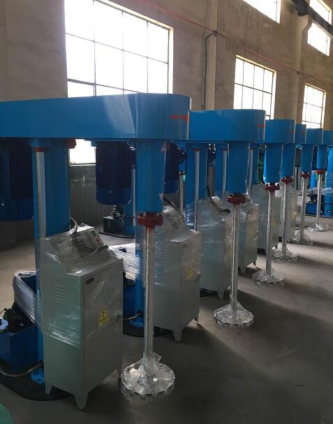 high speed paint dispersing mixer for liquid and powder
