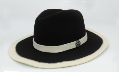 high quality girl's wool felt homburg hat