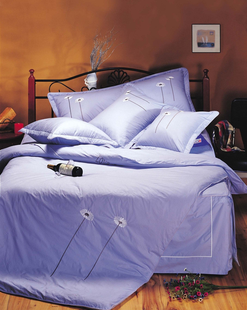 New design solid 100% cotton bed linen/sheet
