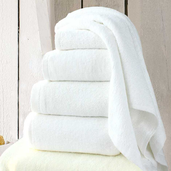 100% cotton custom white terry hotel towel set