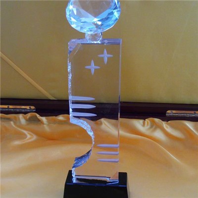 Diamond Shape Crystal Executive Award For Corporate Gifts