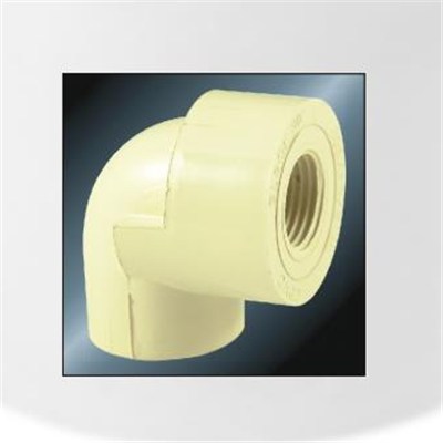 HIGH QUALITY DIN PN16 WATER SUPPLY CPVC FEMALE THREAD ELBOW 90° WITH GREY COLOR