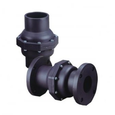 FRESH MATERIAL UPVC MIDDLE CHECK VALVE WITH RED HANDLE & GREY BODY