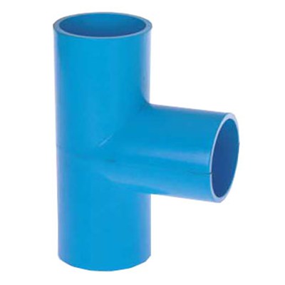 HIGH QUALITY UPVC JIS K-6743 PRESSURE TEE WITH BLUE COLOR