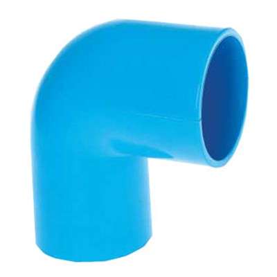 HIGH QUALITY UPVC JIS K-6743 PRESSURE ELBOW 90° WITH BLUE COLOR