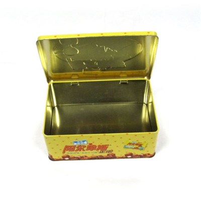 Big Rectangular Arched Lid Candy Mint Food Storage Tin Box