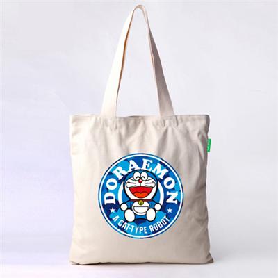 Lovely Image Printed Reusable Cotton Canvas Bags With Detail Handling
