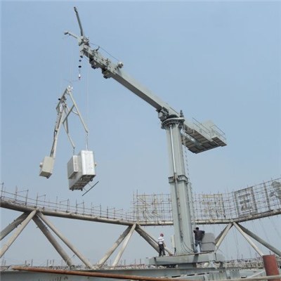 CABR Fixed Chassis BMU with Telescopic and Luffing Jib, Telescopic Column for High-rise and Super High-rise Building