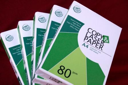 Laser / Copier A4 copy paper 80 , 75, 70 gsm $0. 50 USD per ream