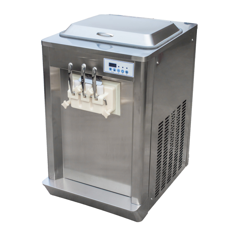 commercial counter top frozen yogurt ice cream machine with pre-cooling system