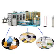 PS foam food container making machinery take-away food box production line