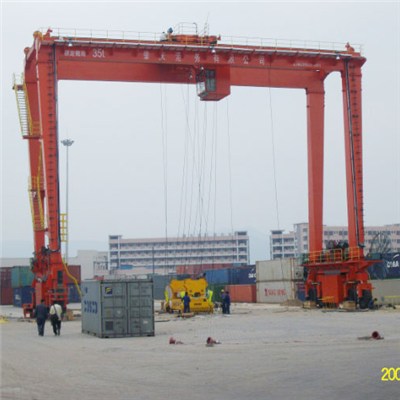 Rail mounted double girder 32t gantry crane manufacture in China