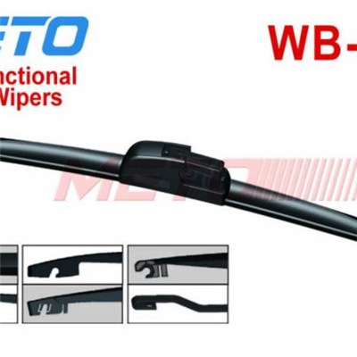 Top Rated Rubber Rear Beam Screen Windshield Wipers Blades With Multi Adapter