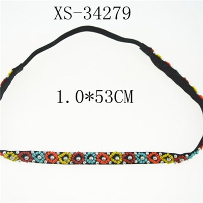 Fashion Beaded Hair Band for Women, in Various Sizes/Colors, Eco-friendly