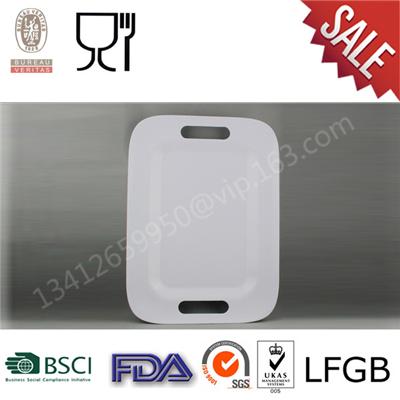 Solid Color Factory Wholesale Cheap Price Customized Melamine Tray For Restaurant