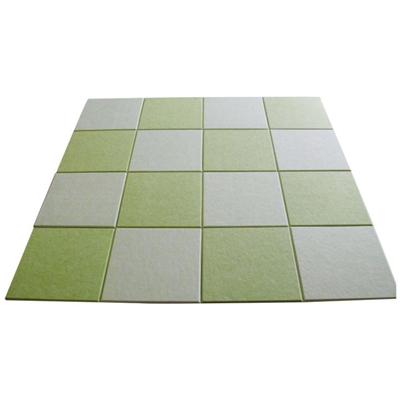 Polyester fiber board with  grid embossing