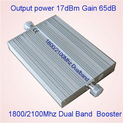 17dBm 1800 2100 Dual Band Signal Booster AGC ALC