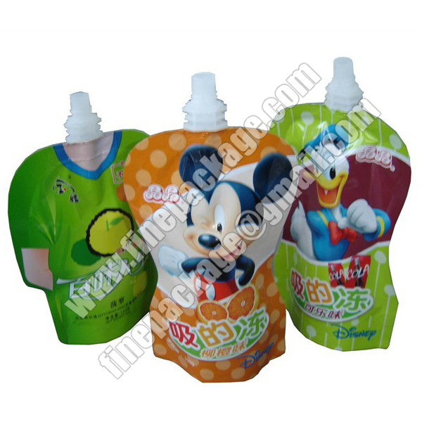 beverage packaging bags with spout