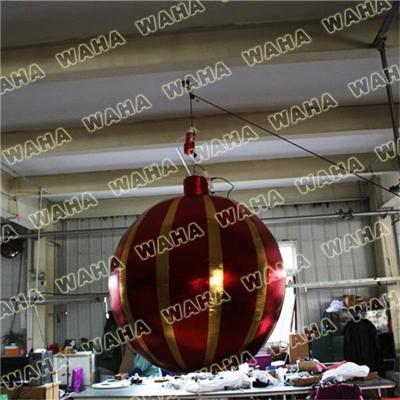 Inflatable Hanging Led Christmas Ornament Ball For Decoration