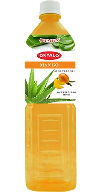 Okyalo 1.5L aloe soft drink with mango flavor