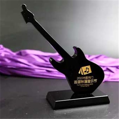 Custom Black Crystal Guitar Model For Music Gifts