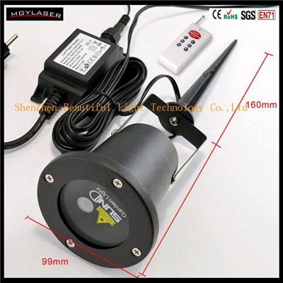 Outdoor Laser Light Waterproof Decorative Garden Single Pattern Laser Light With CE, RoHS, FCC, UL And SGS Certificates