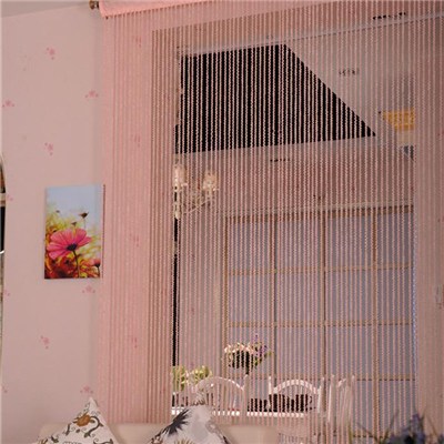 Pink Spiral String Curtain