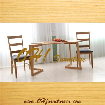 Elegant Solid Wood Table Chair Set