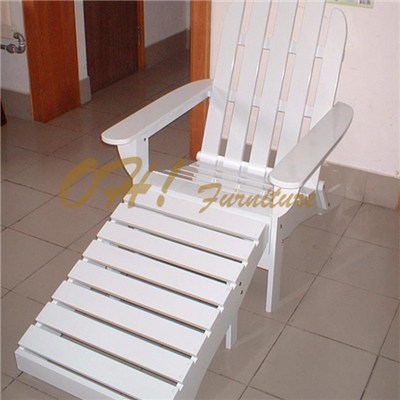 Garden Furniture Wood ADIRONDACK Chair and Foot Rest for Sale