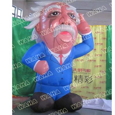 3D Inflatable Einstein Human Mascot Cartoon