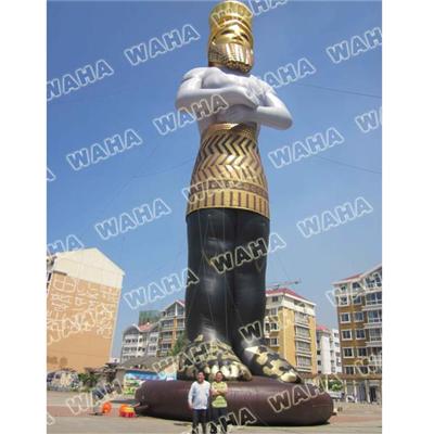8-15m High Giant Inflatable Gold Human And Inflatable Man