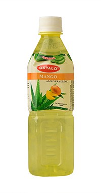 Okyalo 500ml awaken aloe vera gel drink with mango flavor