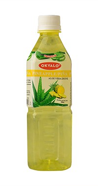 Okyalo 500ml awaken aloe vera gel drink with pineapple flavor