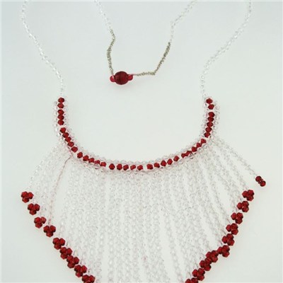 Top Sale Fashion Design Multi Color Glass Bead Necklace