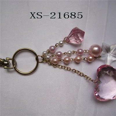 Keychanis with hearts metal alloy, OEM available