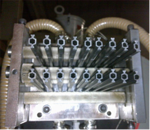 PA66 GF25% strip extrusion machine