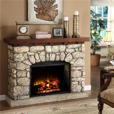 Indoor Wall Electric Fireplace with Fan Heater