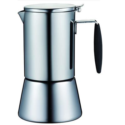 6 Cups Mirror Finish Stove Top Espresso Coffee Maker Pot