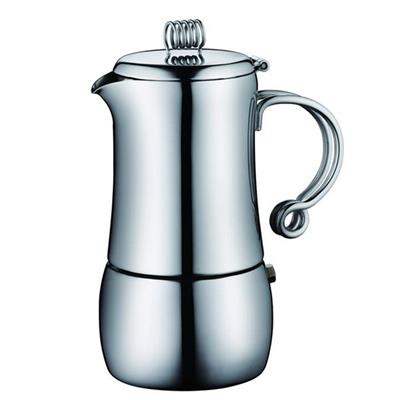 6 Cups Stove Top Stainless Steel Espresso Coffee Maker For Home Decoration
