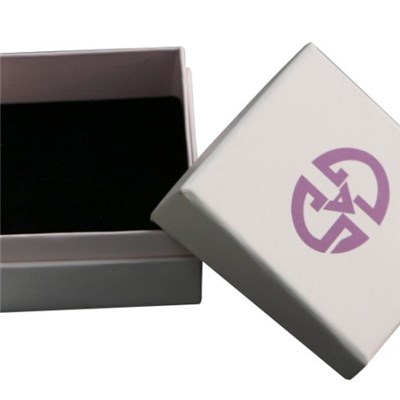 Flannel Jewelery Paper Box With Golden Logo