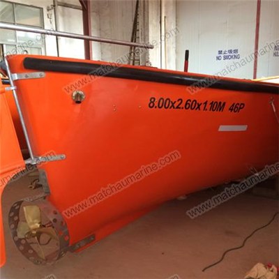 Marine SOLAS Open Type FRP Lifeboat