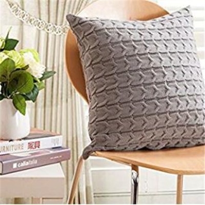fancy knitted cushion cover
