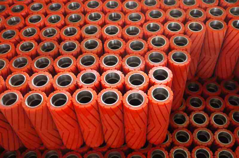 Urethane Coated Support/Drive/Conveyor/Feed/Idler Rubber Rollers 