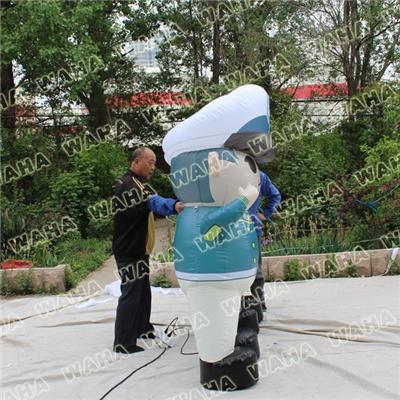 2m High Cute Inflatable Policeman For Advertising