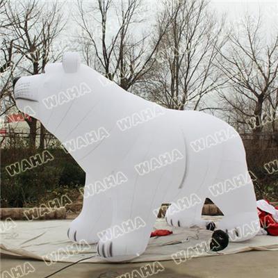 Giant Inflatable Polar Bear For Christmas Decoration