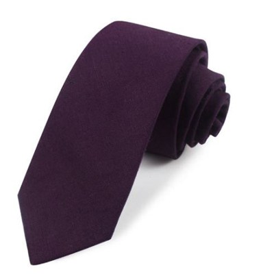 Slim And Skinny Solid Color Neckties For Men