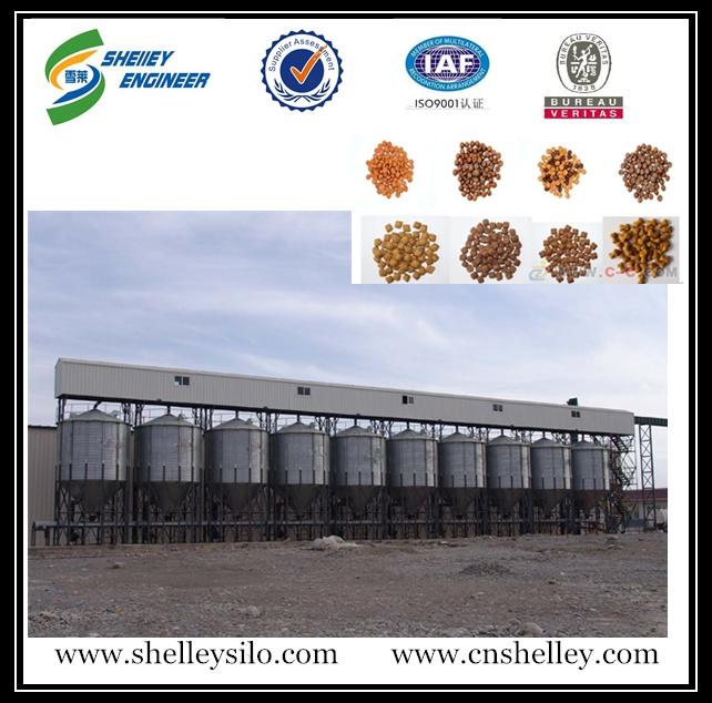 chicken feed storage steel silo for poultry farm