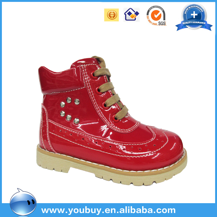 Handmade leather shoes turkey ,professional child ankle orthotic shoes 
