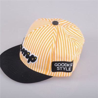 Comfortable And Fashionable Kid's Duckbill Cap With Applique